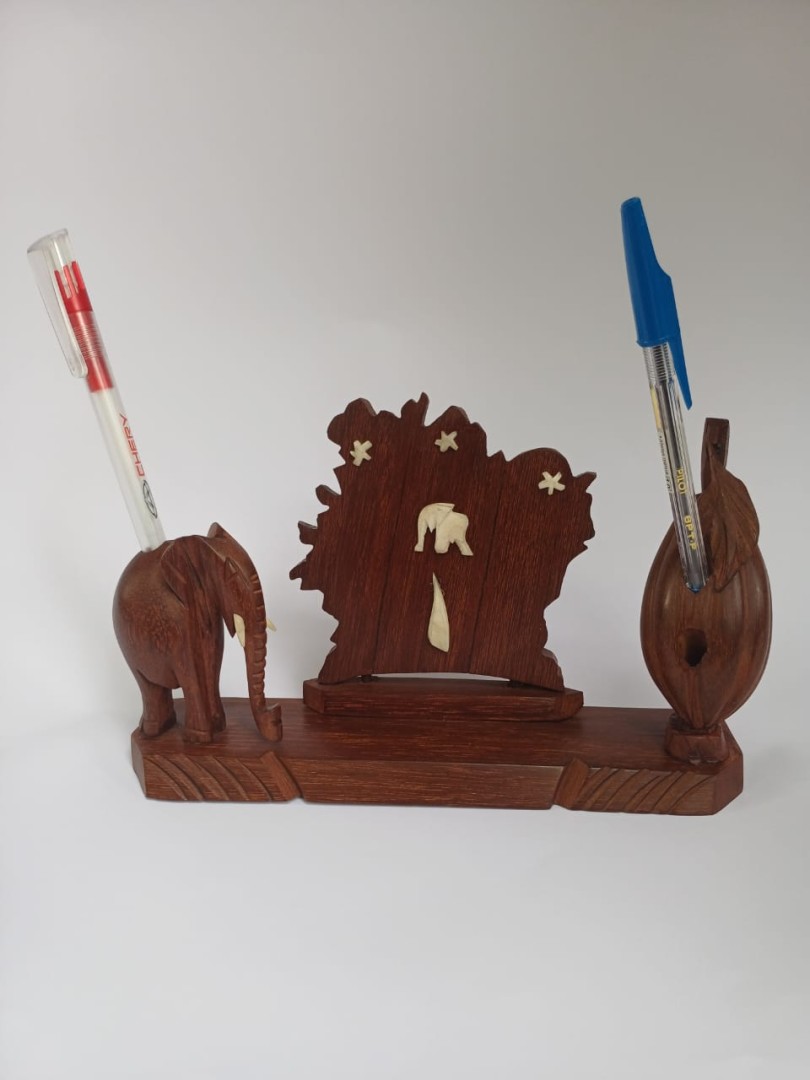 Porte stylo en carte de côte d'ivoire 