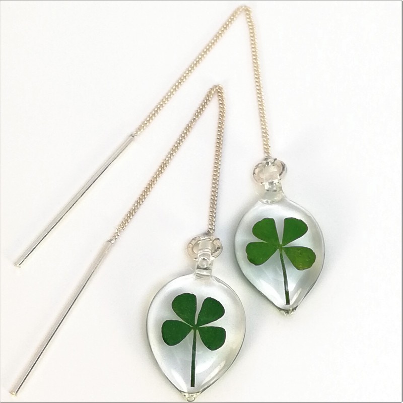 Boucles d'oreilles Trèfle - Vue 2
